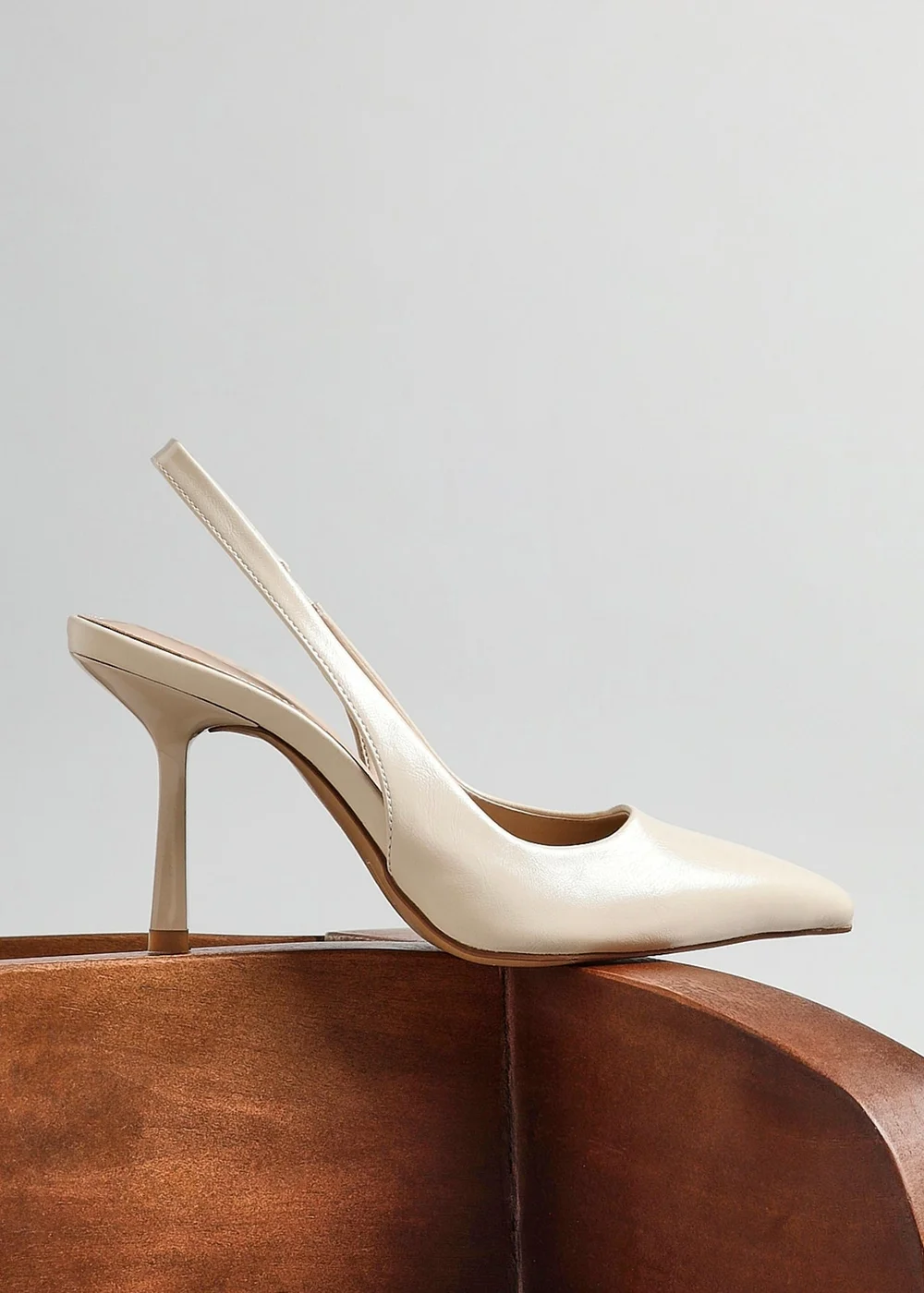 Linzi Dash Nude Faux Leather Court Heels - 4 Image 1