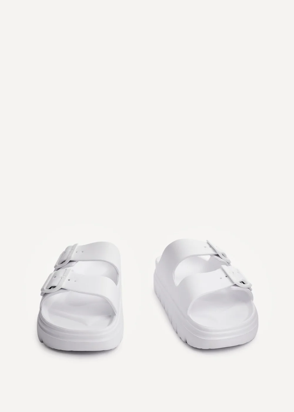 Linzi Sirocco White Platform Slider Sandals - 3 Image 3