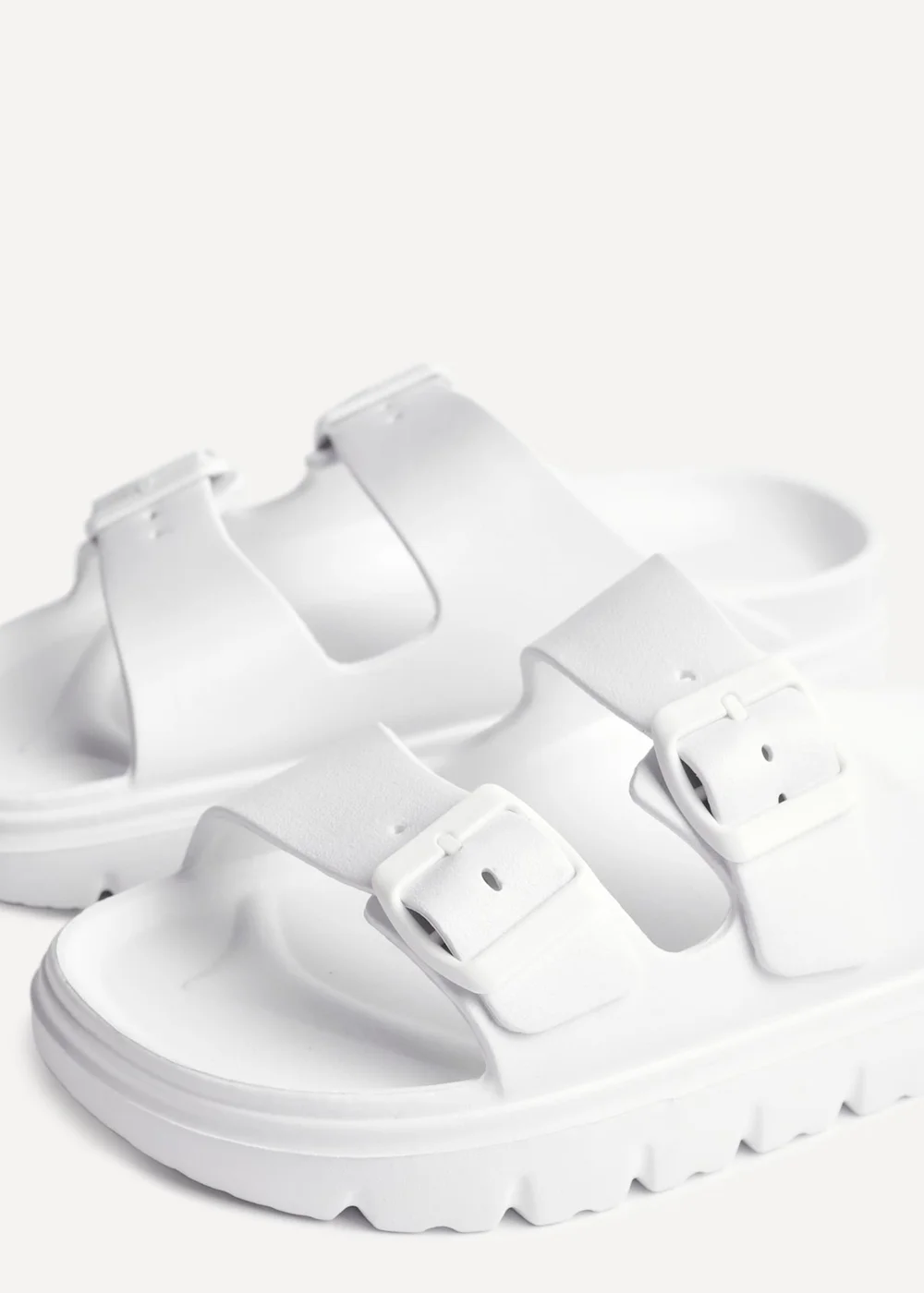 Linzi Sirocco White Platform Slider Sandals - 3 Image 4