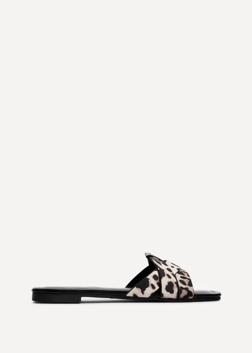 Linzi Fletcher Leopard Print Slider Sandals - 4 Image 2