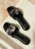 Linzi Fletcher Leopard Print Slider Sandals - 4 Image 1