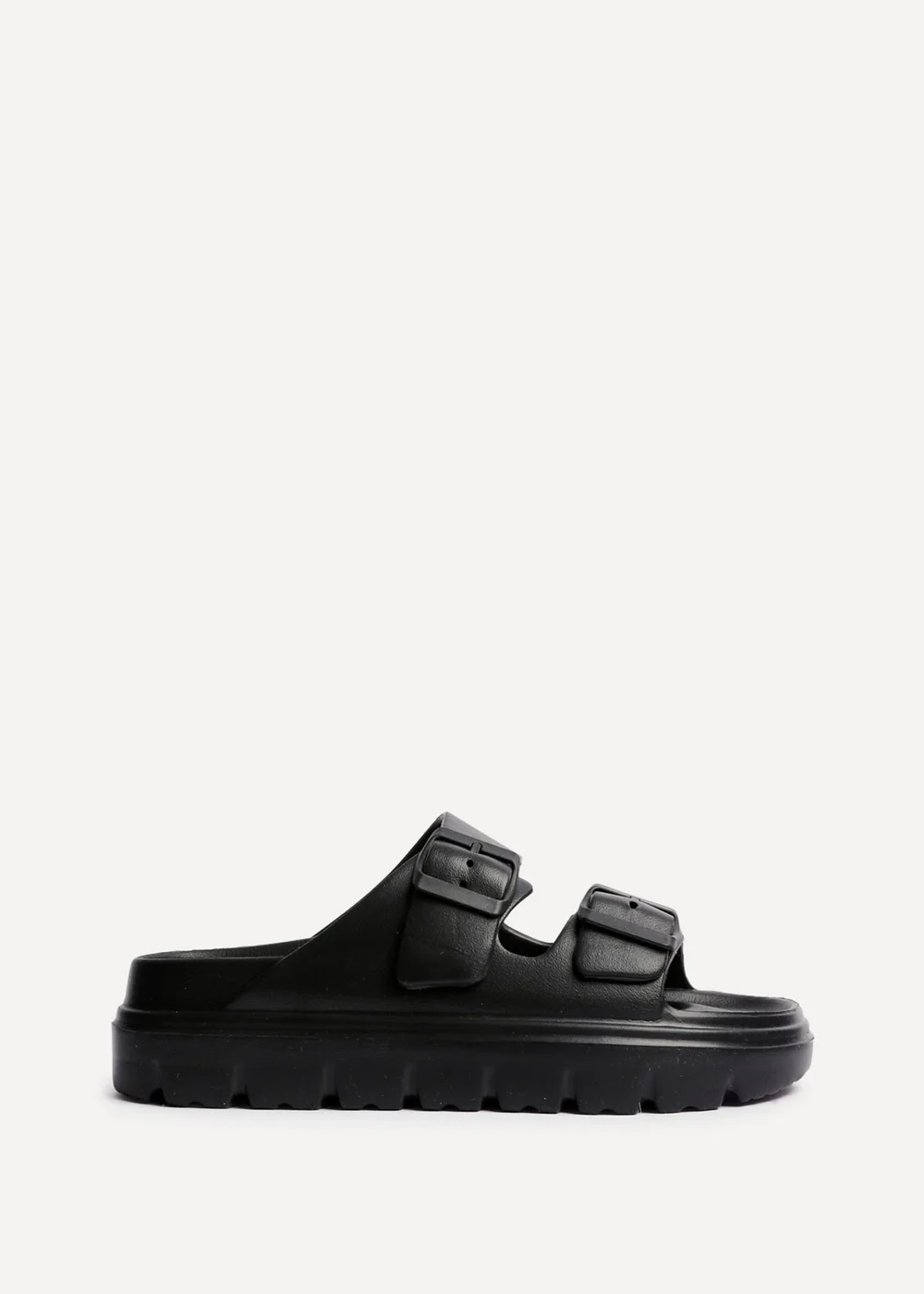 Linzi Sirocco Black Platform Slider Sandals - Size 7 Image 2