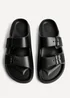 Linzi Sirocco Black Platform Slider Sandals - Size 7 Image 5