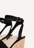 Linzi Regan Black Faux Suede Wedge Sandals - 5 Image 4