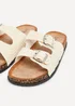 Linzi Brianna Beige Flat Sandals - 4 Image 5