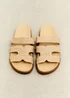 Linzi Avena Natural Flat Sandals - 4 Image 1