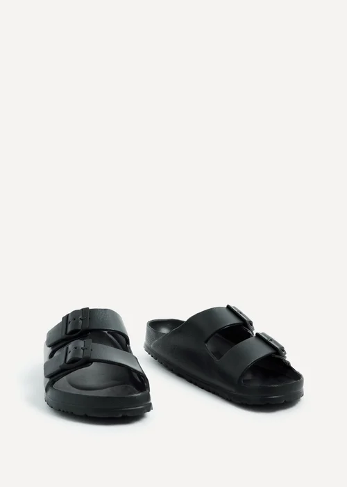 Linzi Candice Black Slip On Slider Sandals - Size 7 Image 3