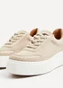 Linzi Harlem Nude Faux Suede and Leather Platform Trainer - Size 7 Image 4