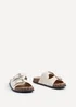 Linzi Marlow Beige Western Buckle Sandals - 5 Image 3