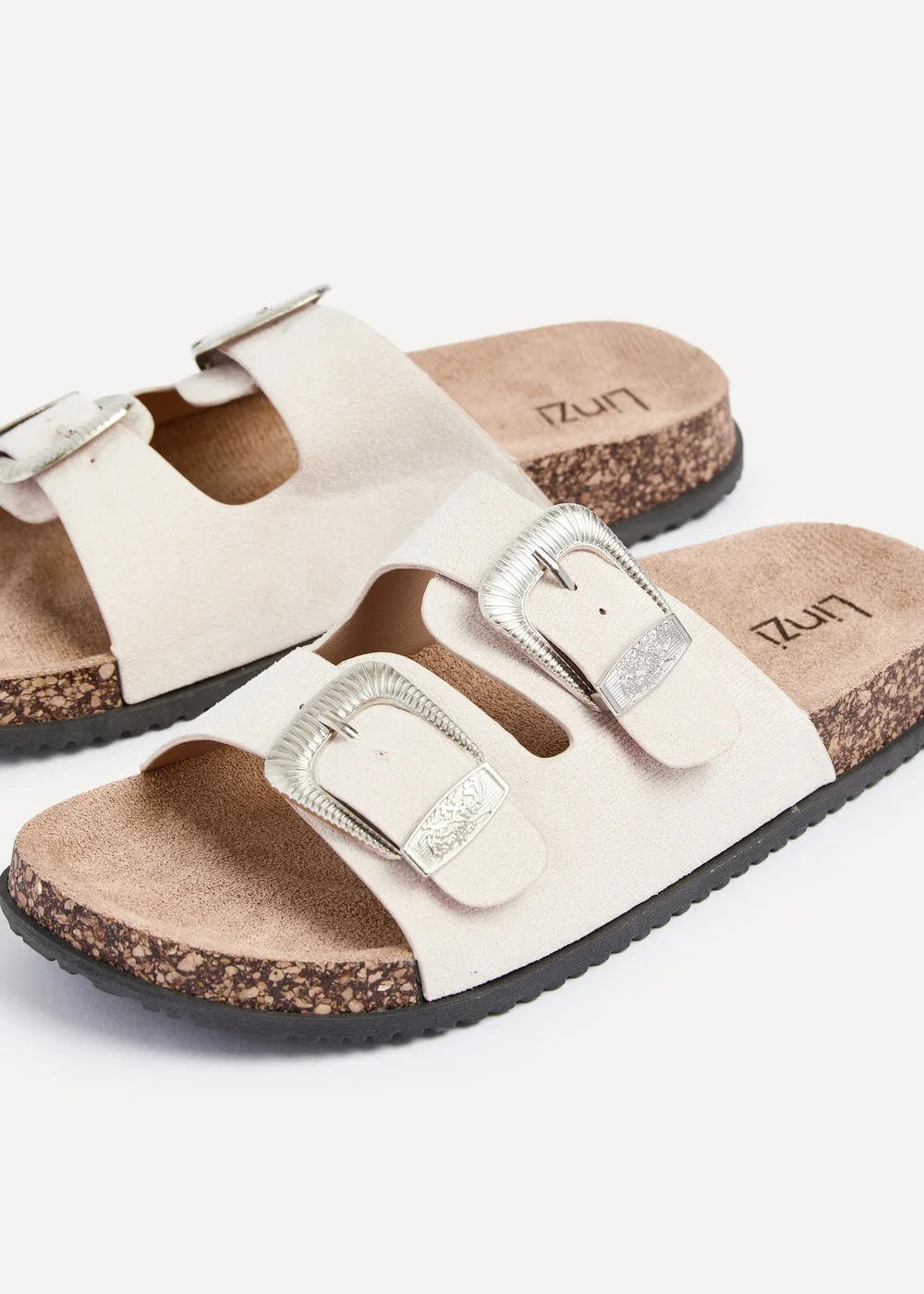 Linzi Marlow Beige Western Buckle Sandals - 5 Image 5