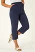 Roman Navy Petite Bengaline Cropped Trouser - 14 Image 1