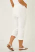 Roman White Petite Bengaline Cropped Stretch Trouser - 16 Image 3