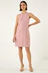 Roman Light Pink Premium Sequin Shift Dress - 16 Image 2