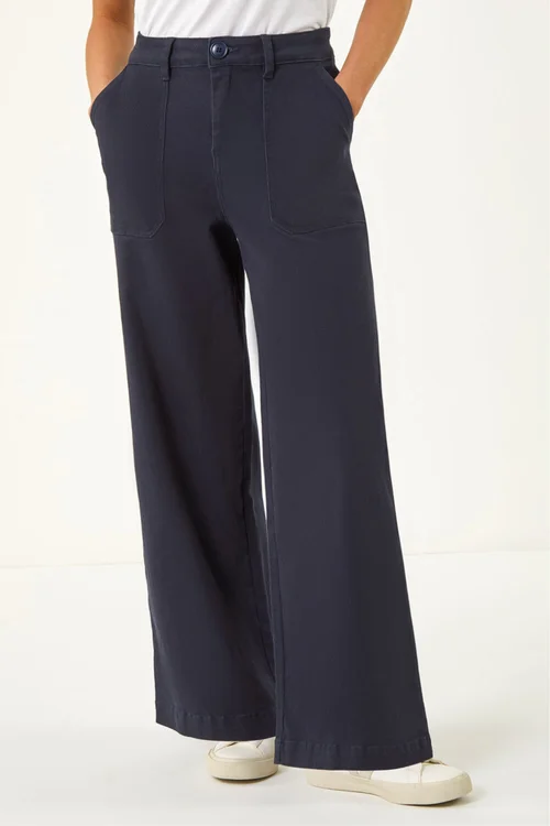 Roman Navy Petite Pocket Stretch Jean - 14 Image 4