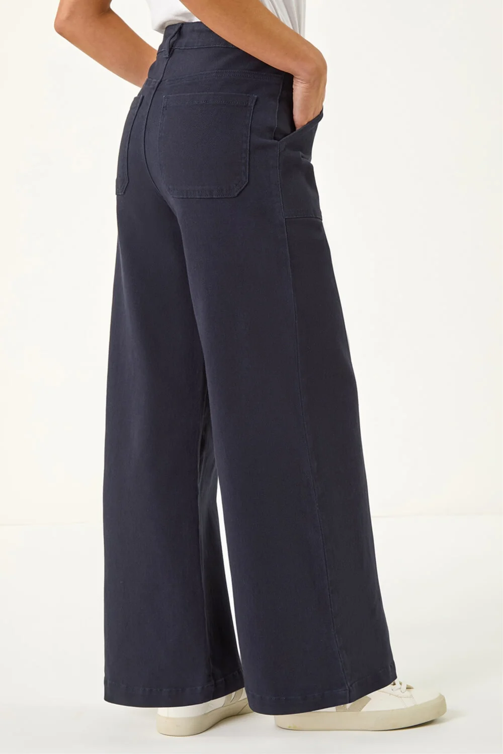 Roman Navy Petite Pocket Stretch Jean - 14 Image 3