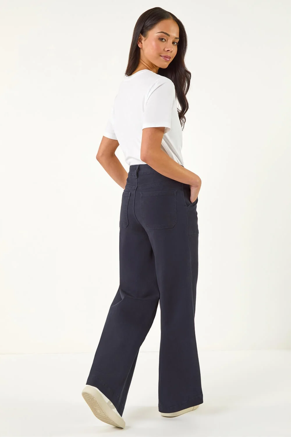 Roman Navy Petite Pocket Stretch Jean - 14 Image 1
