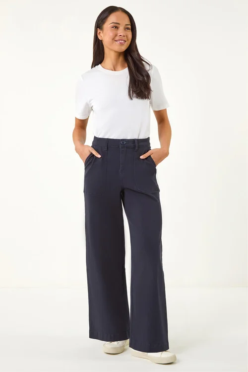 Roman Navy Petite Pocket Stretch Jean - 14 Image 2