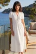 Roman White Cotton Crochet Trim Dress - 20 Image 2