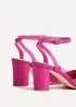 Linzi Larsa Wide Fit Pink Faux Suede Court Heels - Size 5 Image 4