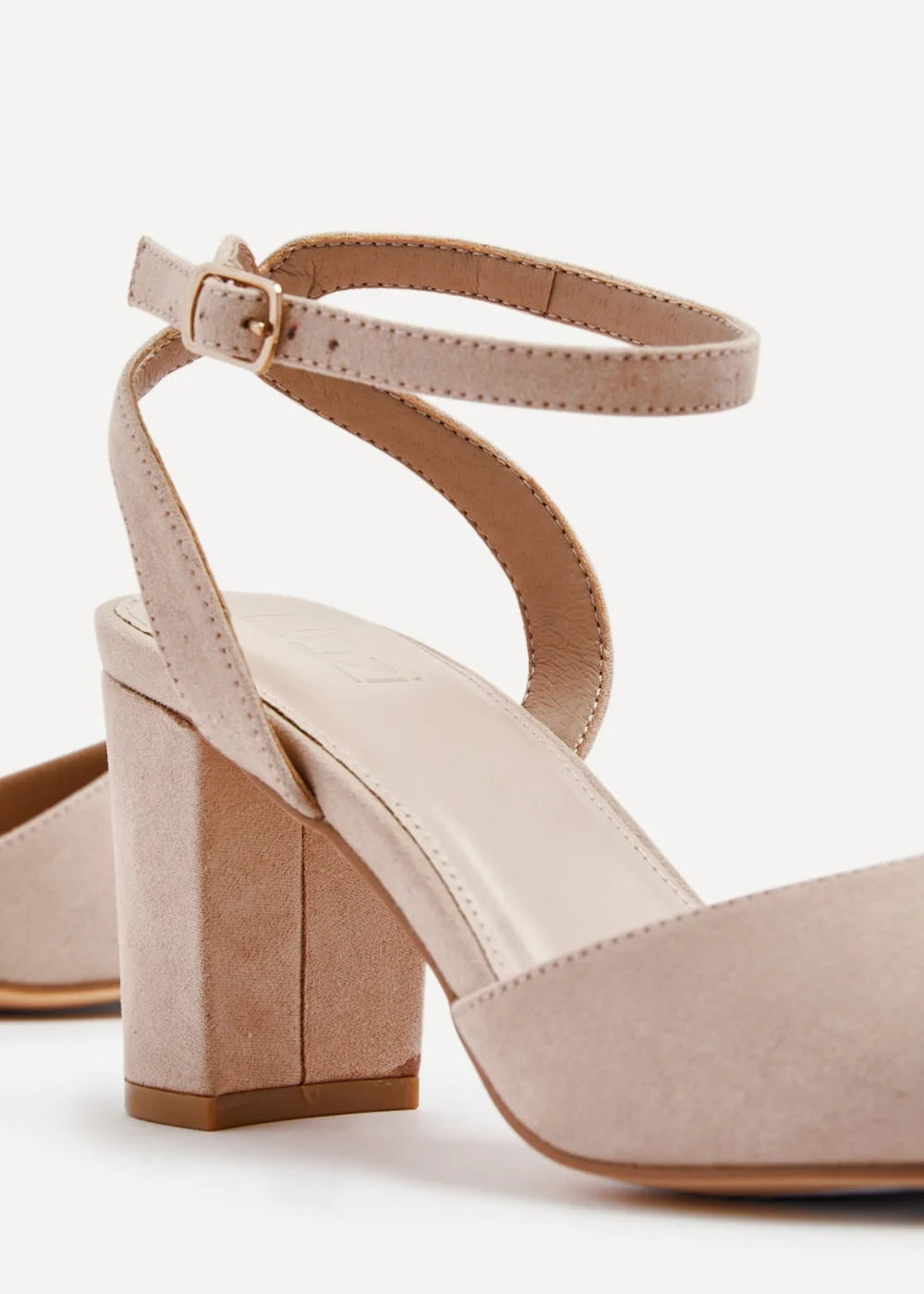 Linzi Larsa Wide Fit Nude Faux Suede Court Heels - 5 Image 5