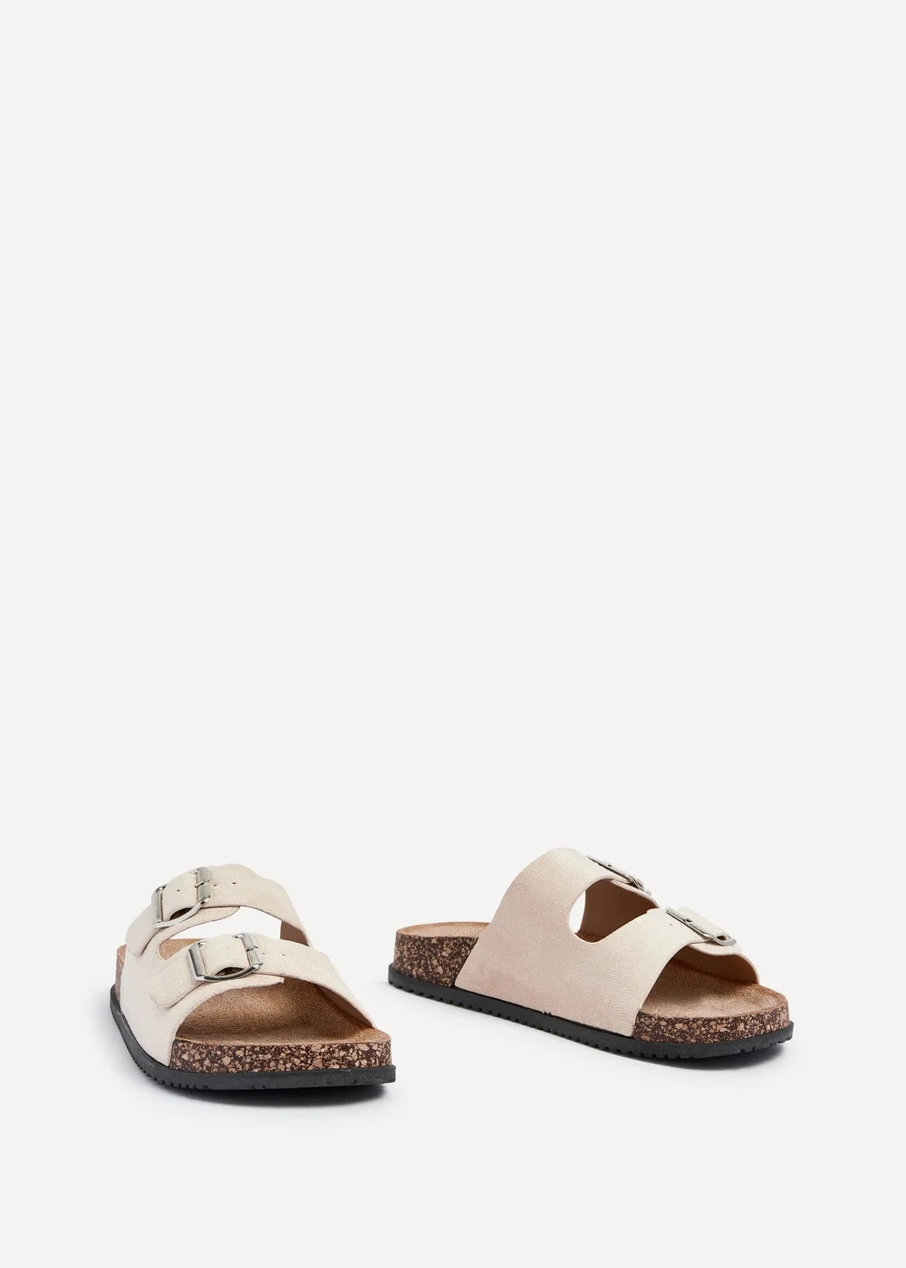 Linzi Echo Beige Double Buckle Sandals - 6 Image 3