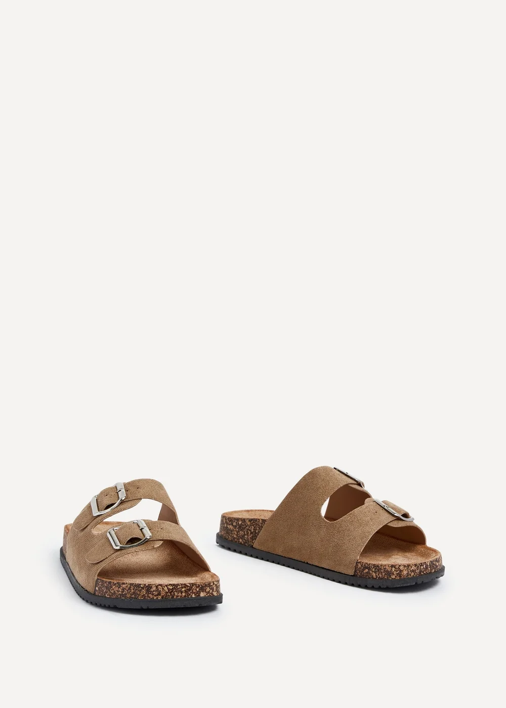 Linzi Echo Mocha Double Buckle Sandals - 3 Image 3
