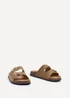 Linzi Echo Mocha Double Buckle Sandals - 3 Image 3