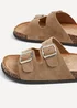 Linzi Echo Mocha Double Buckle Sandals - 3 Image 5