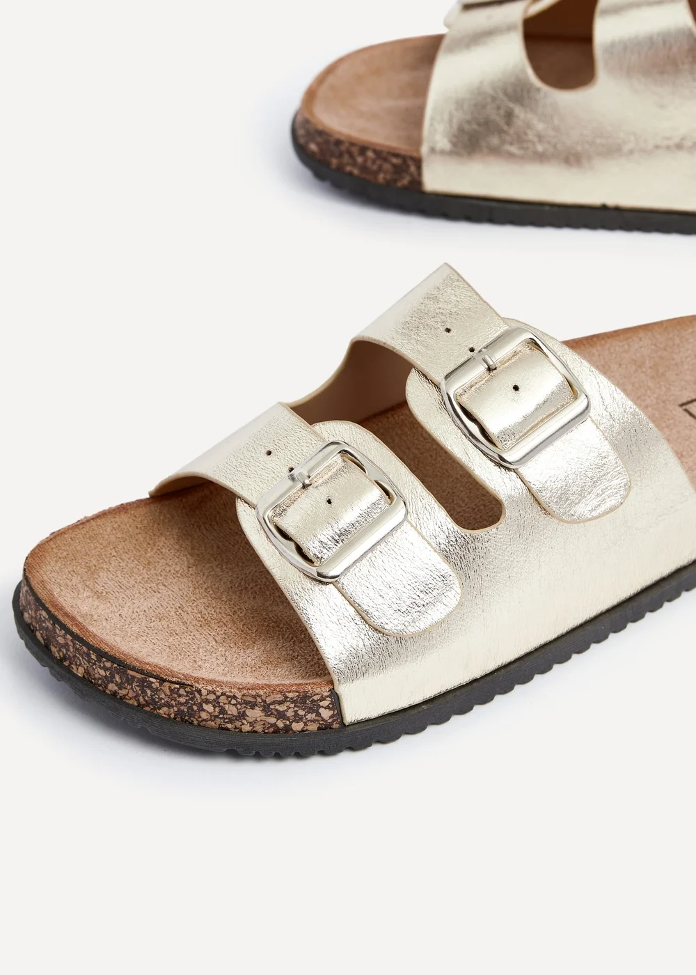 Linzi Northcote Gold Double Buckle Sandals - 6 Image 5