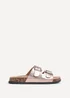 Linzi Northcote Rose Gold Double Buckle Sandals - Size 6 Image 2