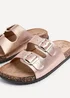 Linzi Northcote Rose Gold Double Buckle Sandals - Size 6 Image 4