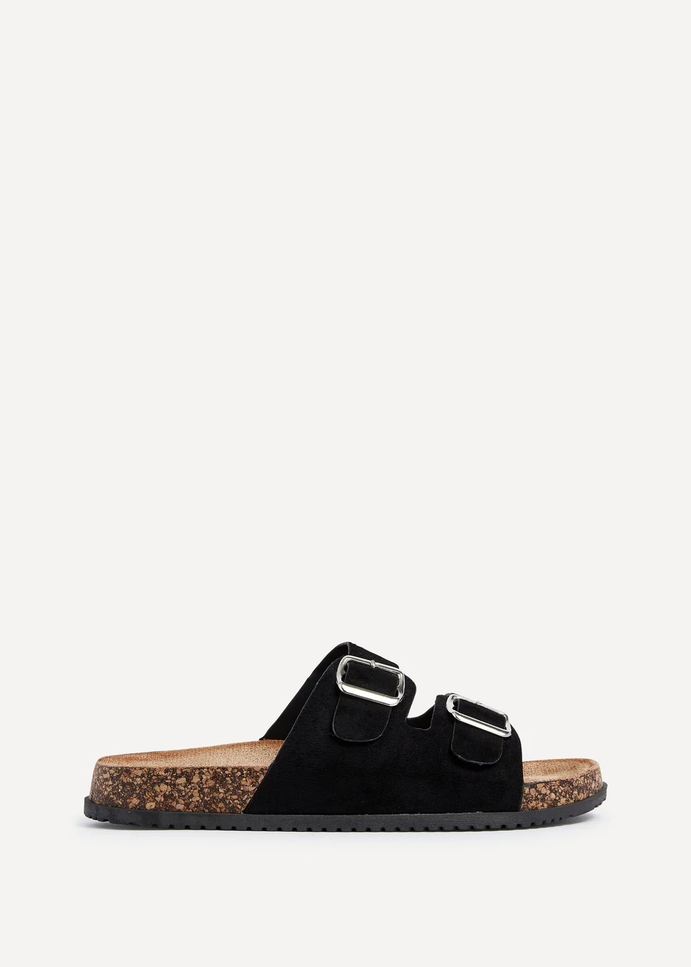 Linzi Echo Black Double Buckle Sandals - Size 6 Image 2