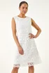 Roman White Petite Lace Shift Dress - 16 Image 4