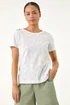 Roman Ivory Petite Contrast Embroidered Top - 16 Image 4