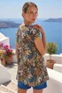 Roman Khaki Floral Lace Puff Print Tunic Top - 18 Image 3