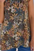 Roman Khaki Floral Lace Puff Print Tunic Top - 18 Image 4