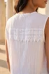 Roman Ivory Cotton Lace Crinkle Blouse - 20 Image 4