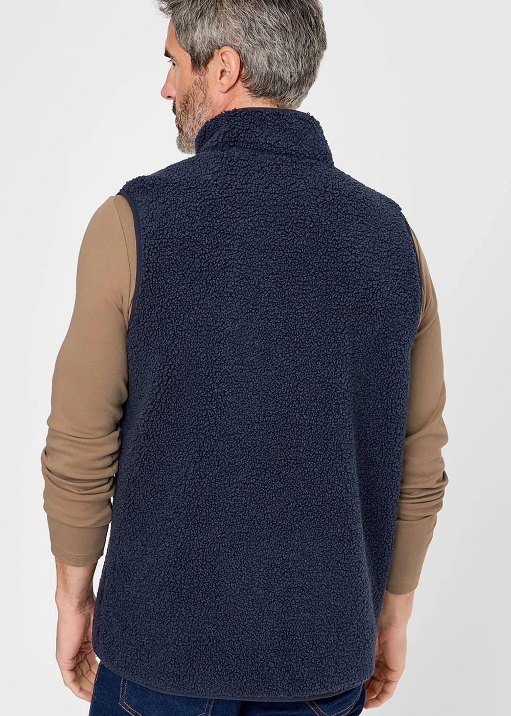 Cotton Traders Dark Sky Sherpa Fleece Gilet - 3XL Image 2