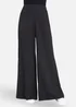 Yumi Black Wide Leg Palazzo Trousers - 10 Image 2