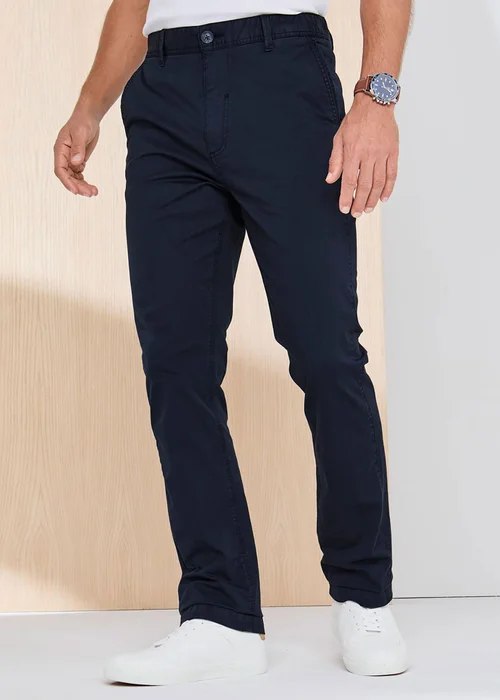 Cotton Traders Midnight Signature Flat Front Stretch Chino Trousers - 38/L29 Image 1