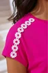 Roman Pink Daisy Shoulder Trim T-Shirt - 20 Image 4