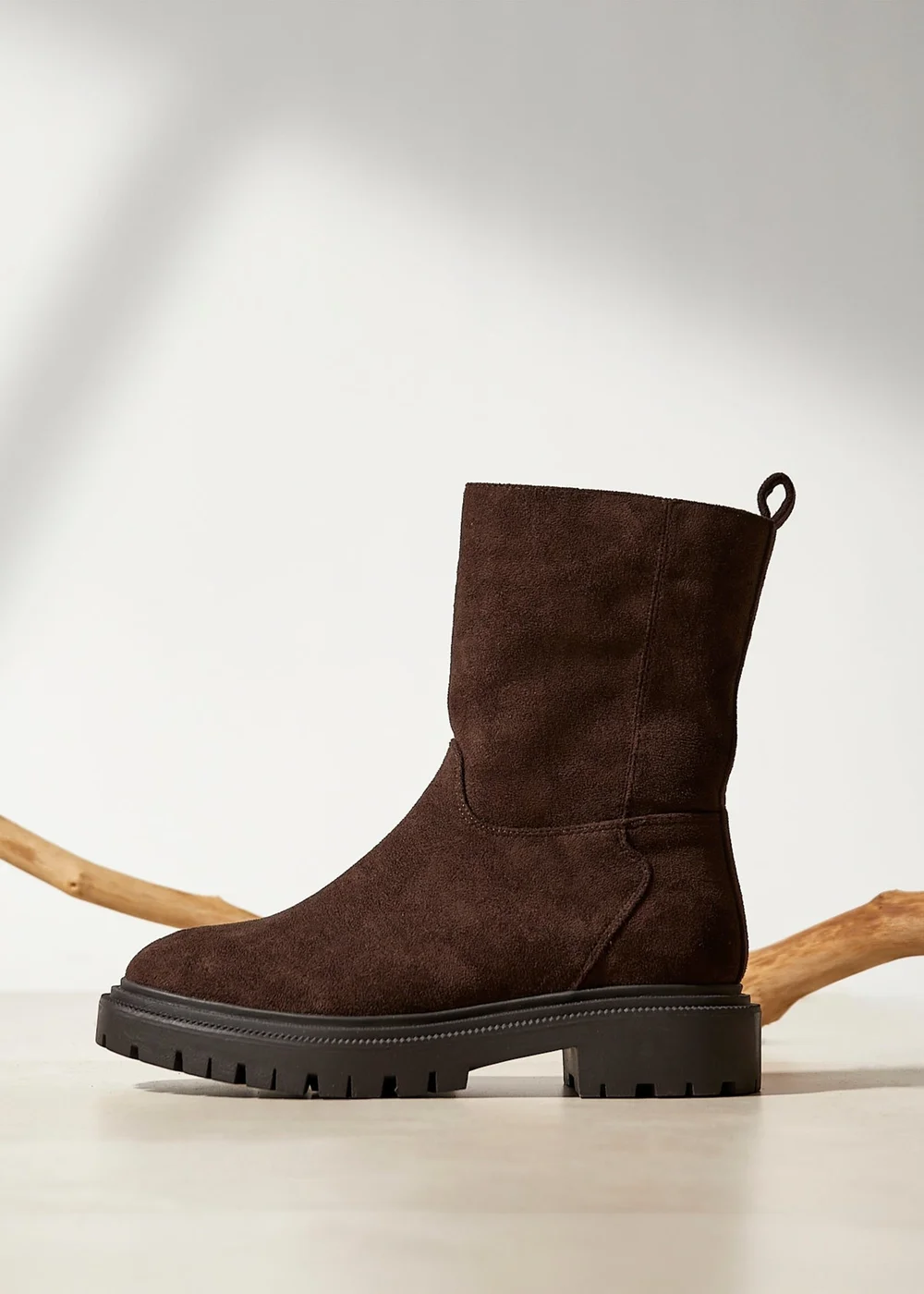 Linzi Bentley Brown Chunky Ankle Boots - Size 7 Image 6