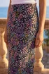 Roman Pink Floral Print Stretch Panel Skirt - 16 Image 4