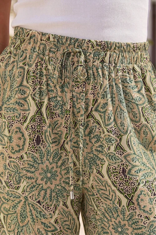 Roman Stone Petite Paisley Print Wide Leg Trouser - 8 Image 4