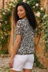 Roman Black Animal Print Burnout Top - 12 Image 3