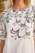 Roman Ivory Floral Mono Print Top - 10 Image 4