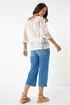 Dusk Ivory Butterfly Lace Blouse - M/L Image 3