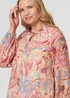Izabel London Pink Abstract Long Sleeve Relaxed Blouse - 14 Image 3