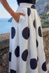 Roman Black Polka Dot Premium Stretch Dress - 20 Image 4