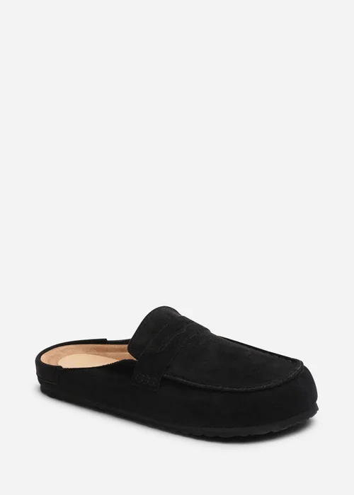 Where's That From Honeybee Black Low Back Slip On Mule - 6 Image 3